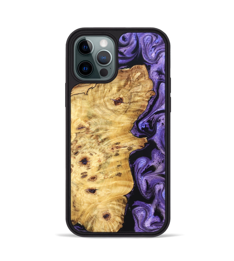 iPhone 12 Pro Wood Phone Case - Karson (Purple, 824558)