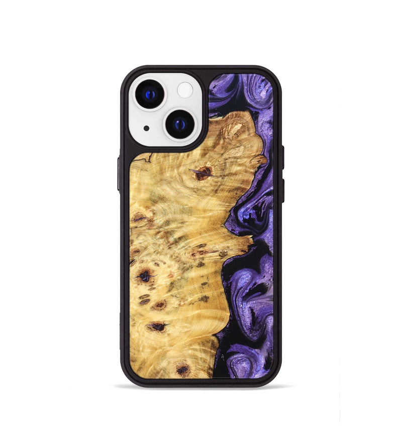iPhone 13 mini Wood Phone Case - Karson (Purple, 824558)