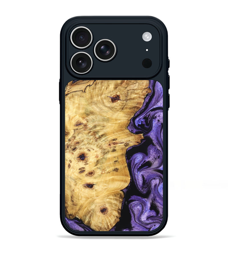 iPhone 17 Pro Max Wood Phone Case - Karson (Purple, 824558)