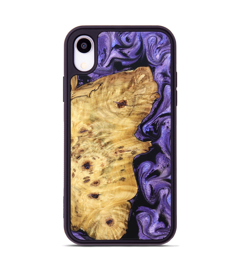 iPhone Xr Wood Phone Case - Karson (Purple, 824558)