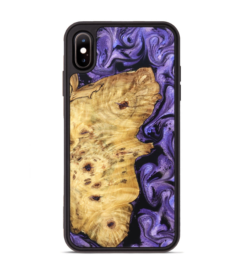 iPhone Xs Max Wood Phone Case - Karson (Purple, 824558)