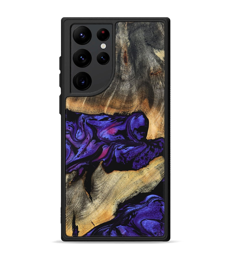 Galaxy S22 Ultra Wood Phone Case - Verner (Purple, 824562)