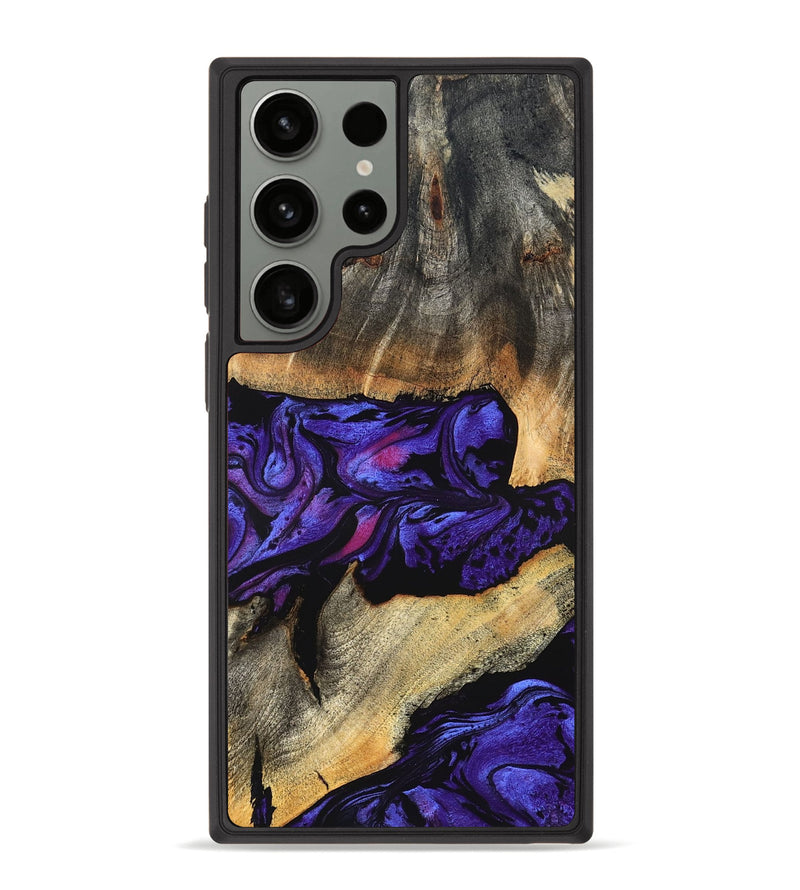 Galaxy S23 Ultra Wood Phone Case - Verner (Purple, 824562)