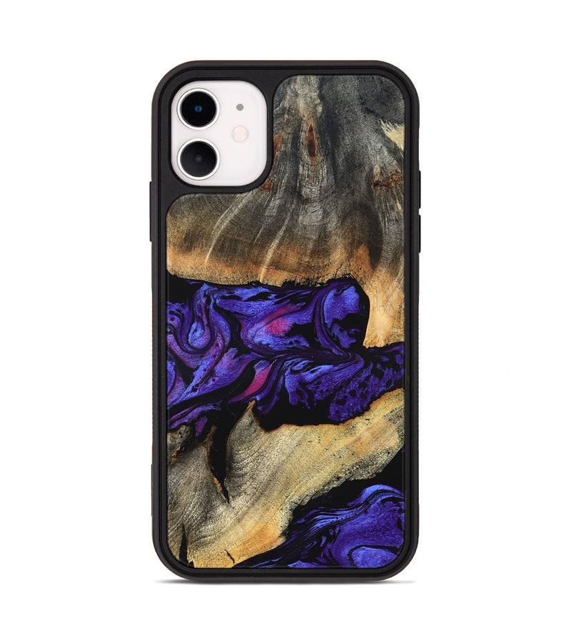 iPhone 11 Wood Phone Case - Verner (Purple, 824562)
