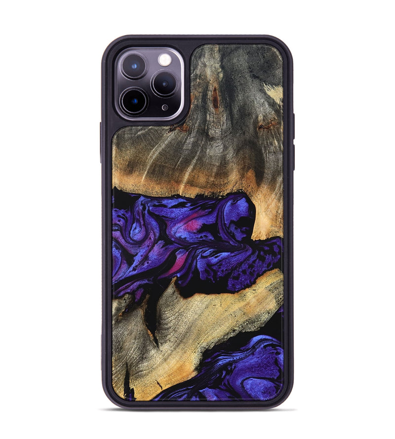 iPhone 11 Pro Max Wood Phone Case - Verner (Purple, 824562)