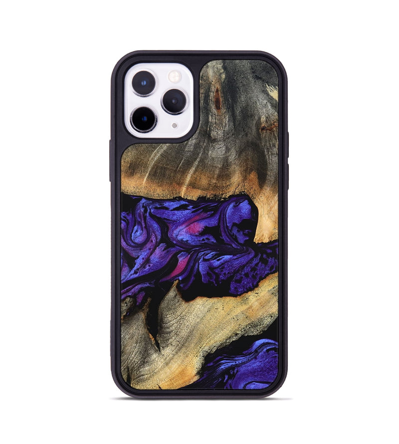 iPhone 11 Pro Wood Phone Case - Verner (Purple, 824562)