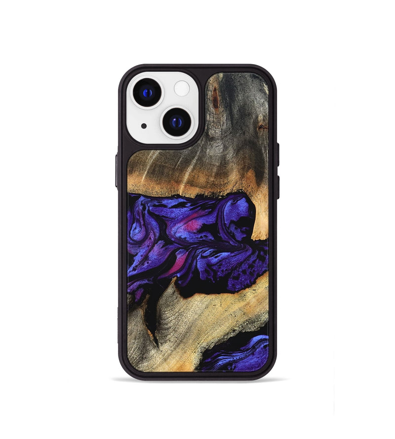 iPhone 13 mini Wood Phone Case - Verner (Purple, 824562)