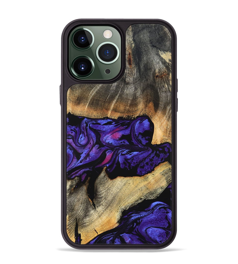 iPhone 13 Pro Max Wood Phone Case - Verner (Purple, 824562)