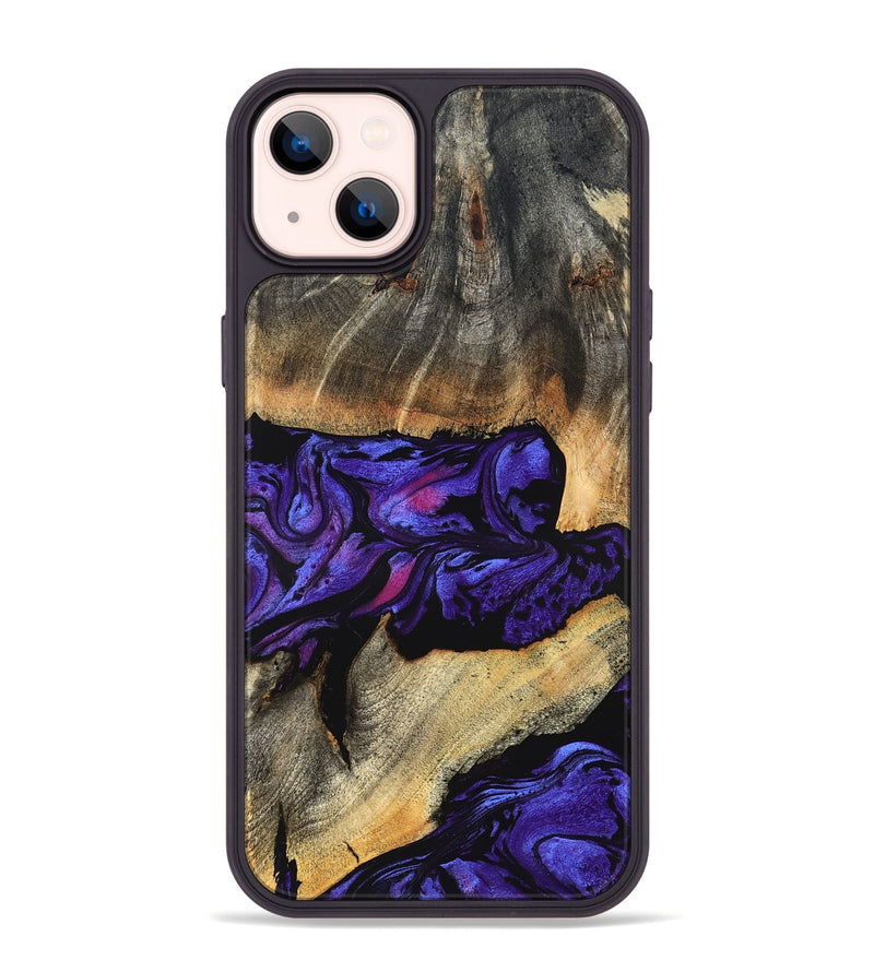 iPhone 14 Plus Wood Phone Case - Verner (Purple, 824562)