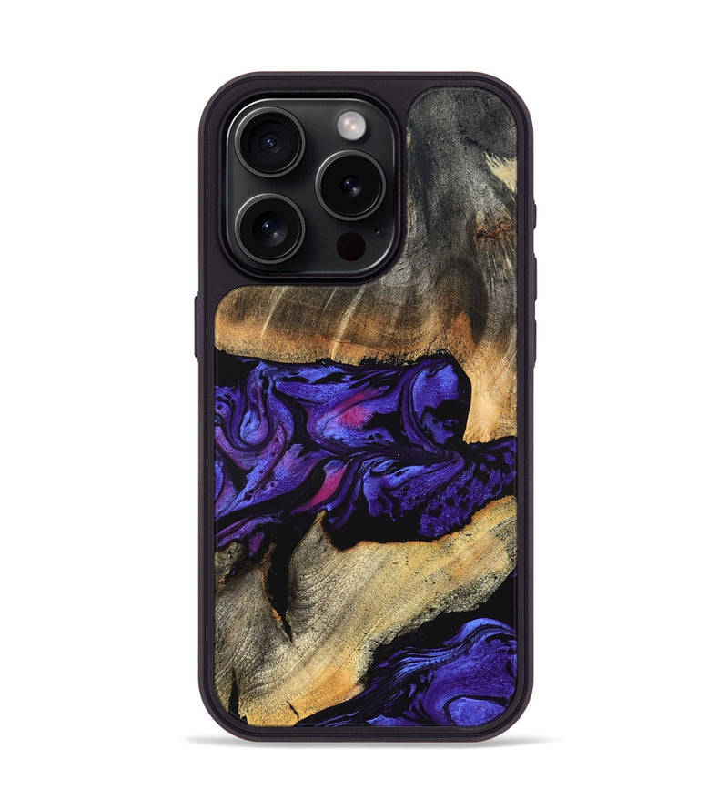 iPhone 15 Pro Wood Phone Case - Verner (Purple, 824562)