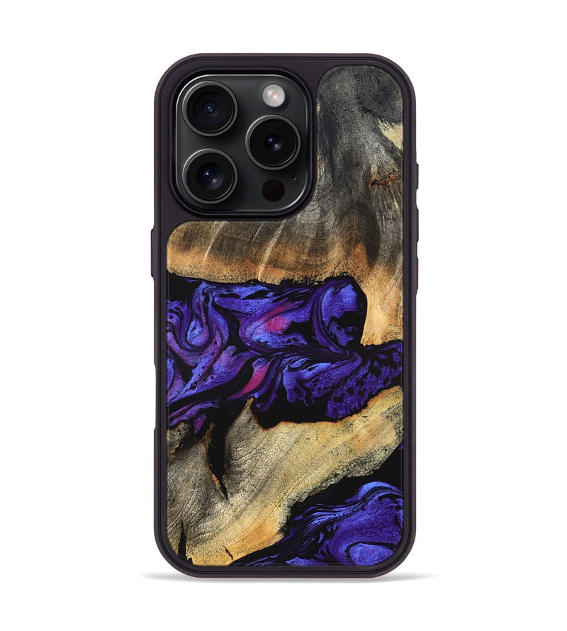 iPhone 16 Pro Wood Phone Case - Verner (Purple, 824562)