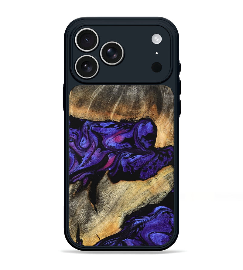 iPhone 17 Pro Max Wood Phone Case - Verner (Purple, 824562)
