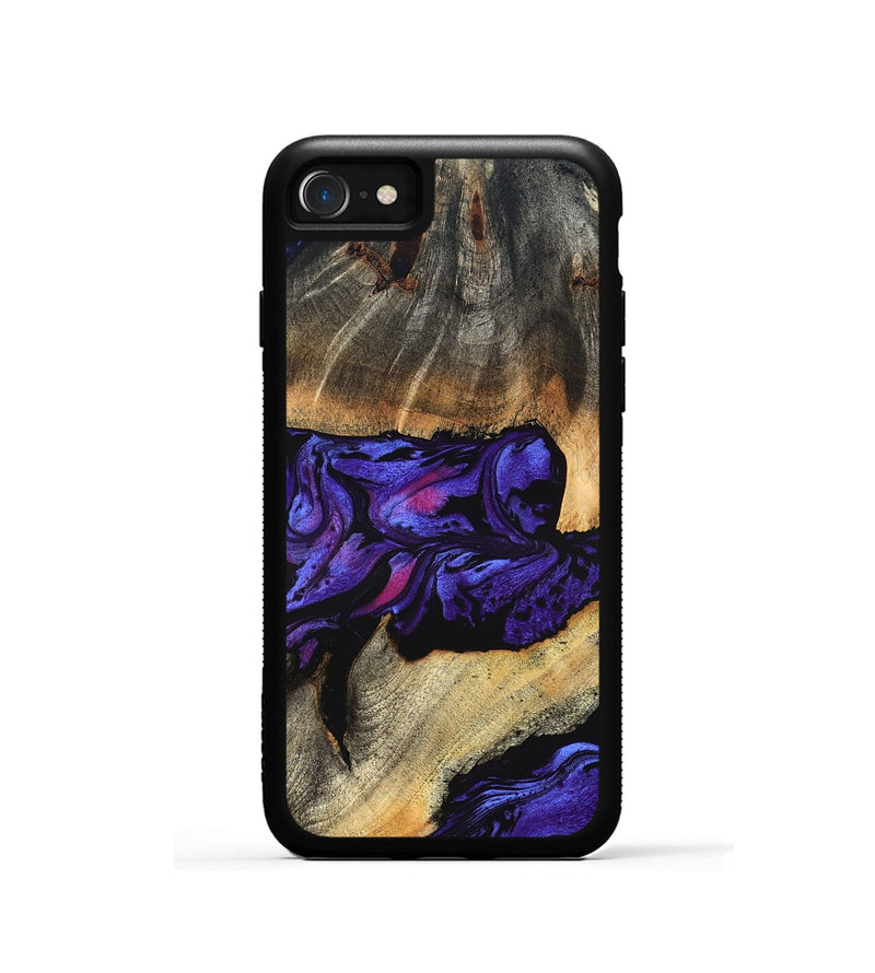iPhone SE Wood Phone Case - Verner (Purple, 824562)