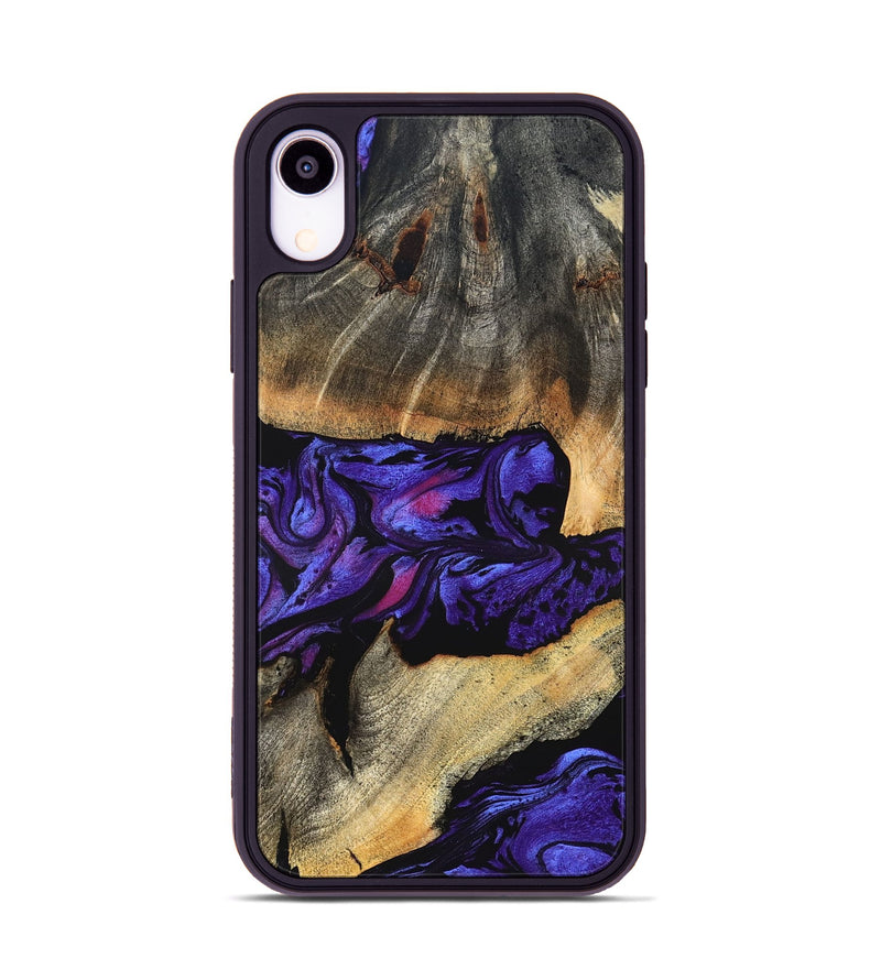 iPhone Xr Wood Phone Case - Verner (Purple, 824562)