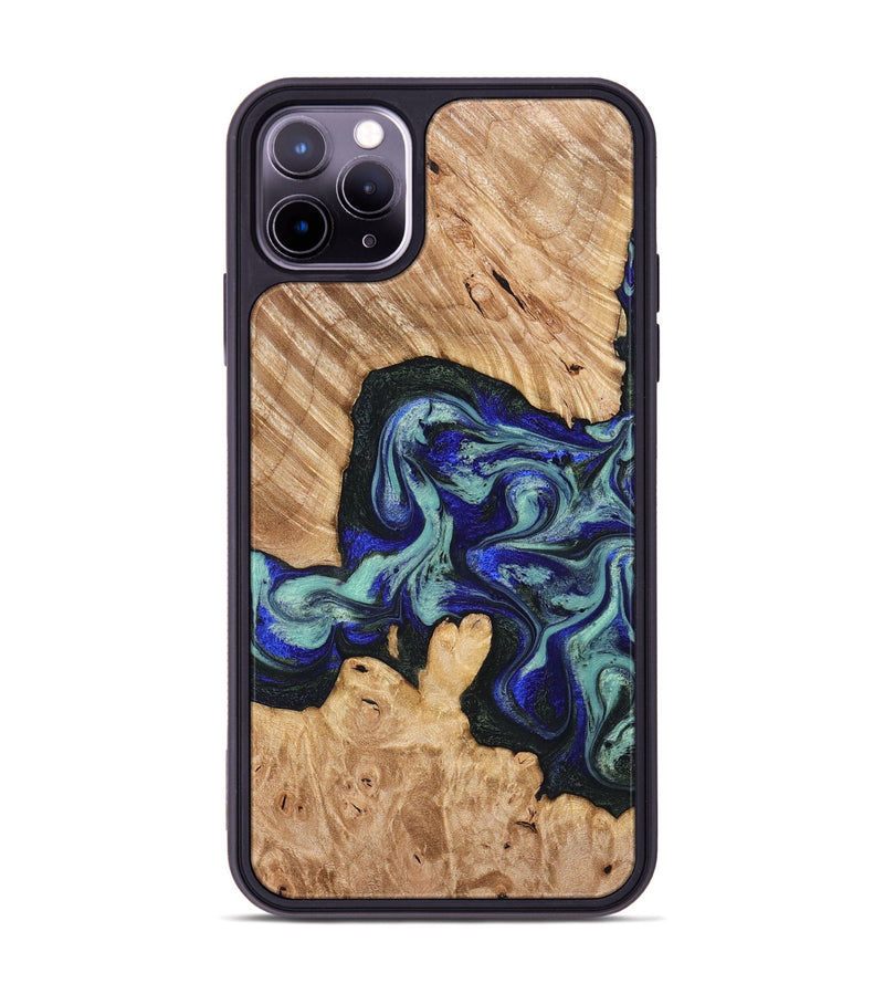 iPhone 11 Pro Max Wood Phone Case - Lorena (Green, 824580)
