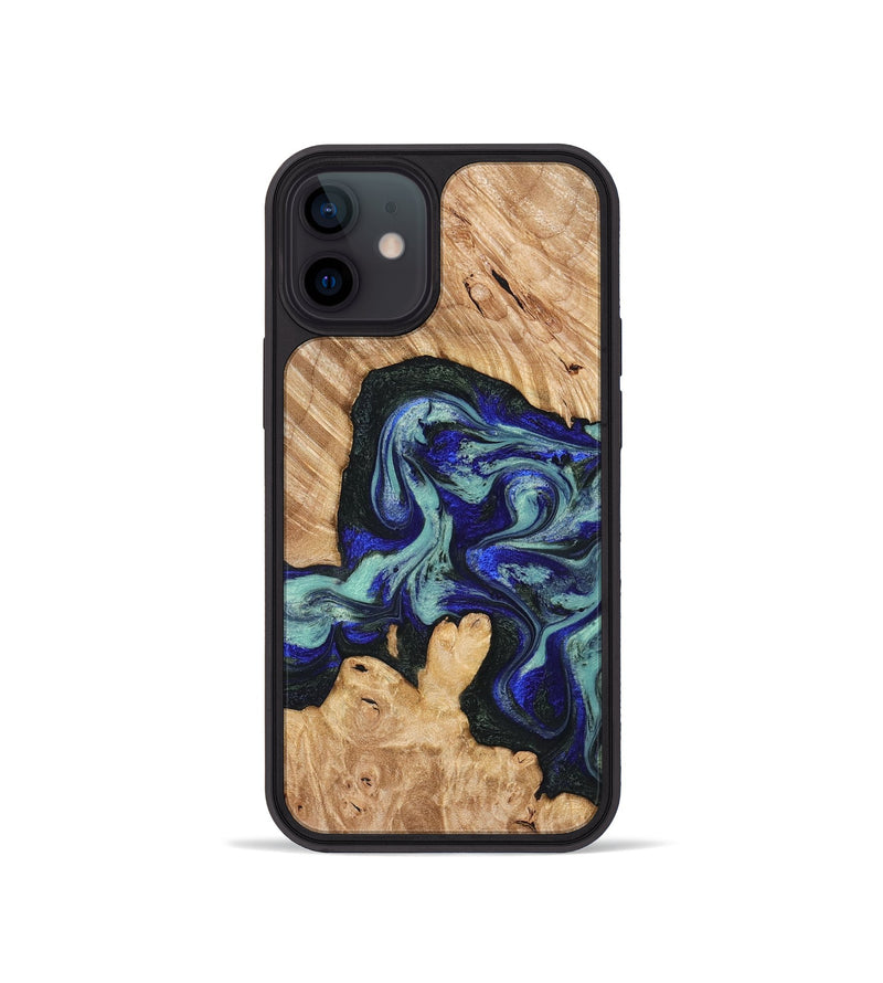 iPhone 12 mini Wood Phone Case - Lorena (Green, 824580)