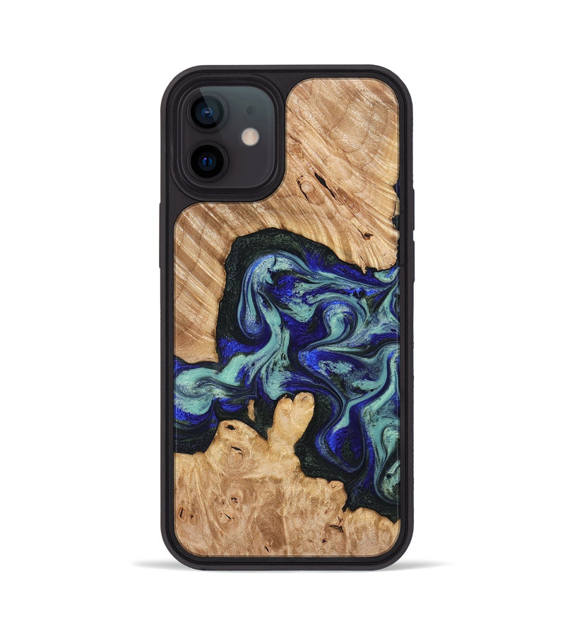 iPhone 12 Wood Phone Case - Lorena (Green, 824580)