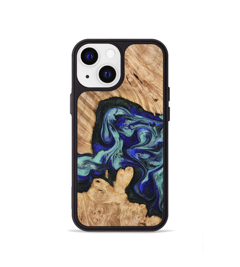 iPhone 13 mini Wood Phone Case - Lorena (Green, 824580)