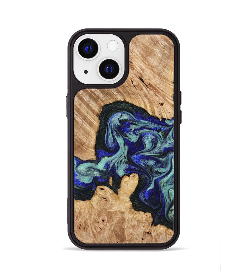 iPhone 13 Wood Phone Case - Lorena (Green, 824580)