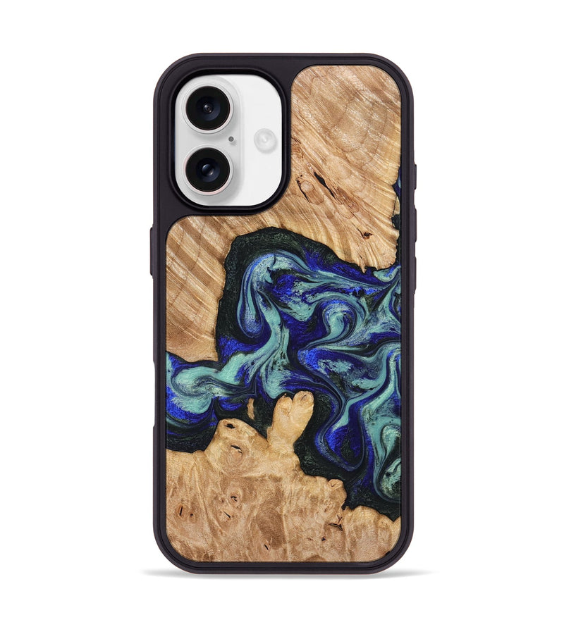 iPhone 17 Wood Phone Case - Lorena (Green, 824580)