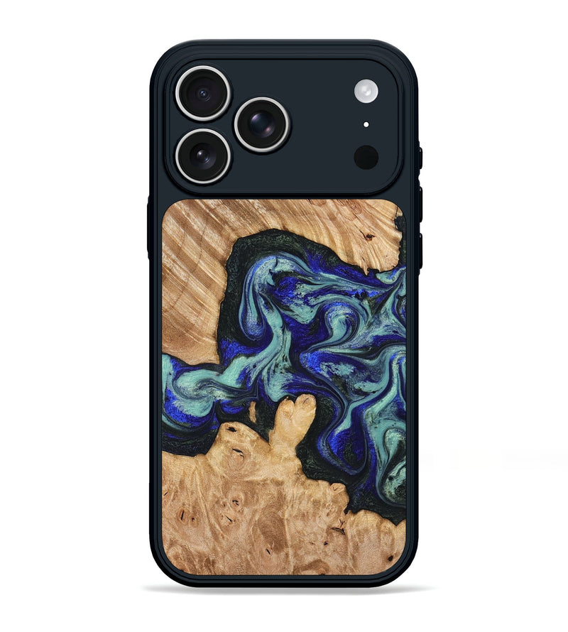 iPhone 17 Pro Max Wood Phone Case - Lorena (Green, 824580)