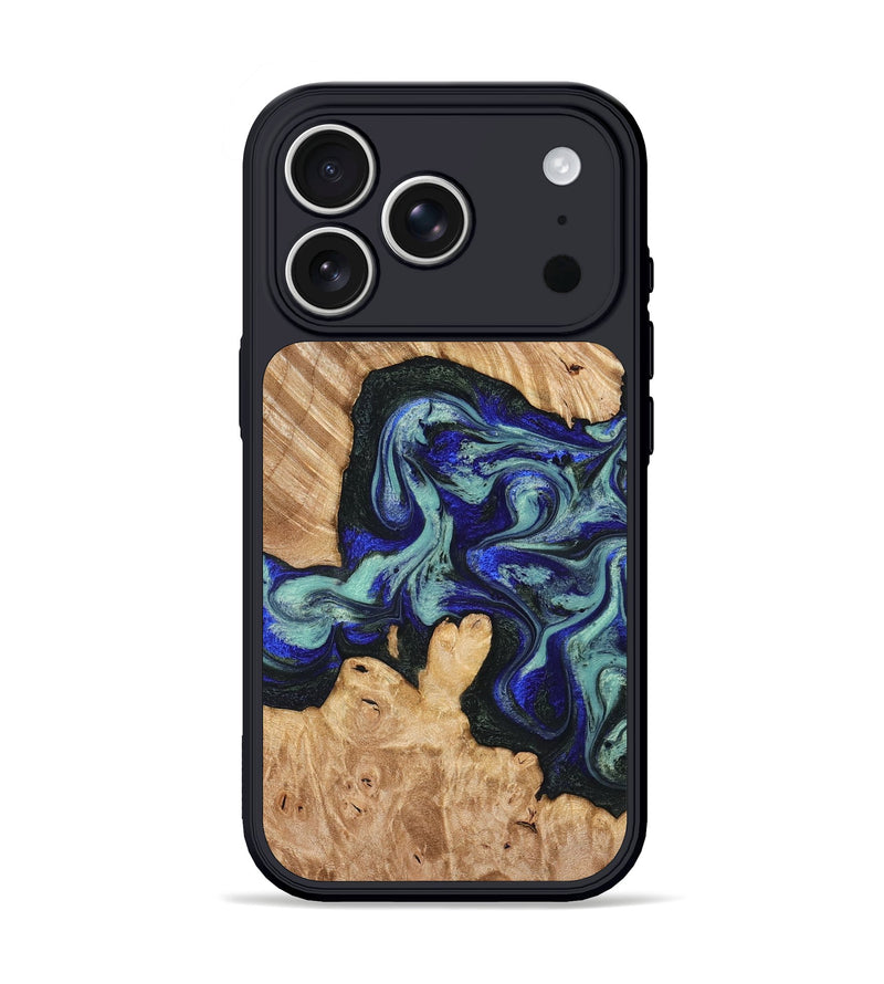 iPhone 17 Pro Wood Phone Case - Lorena (Green, 824580)