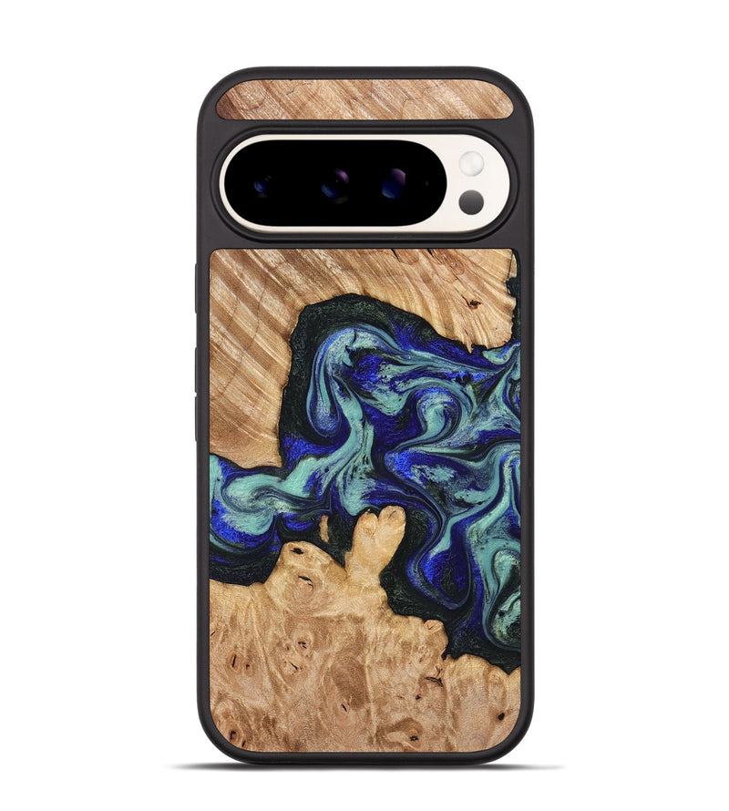 Pixel 9 Pro Wood Phone Case - Lorena (Green, 824580)