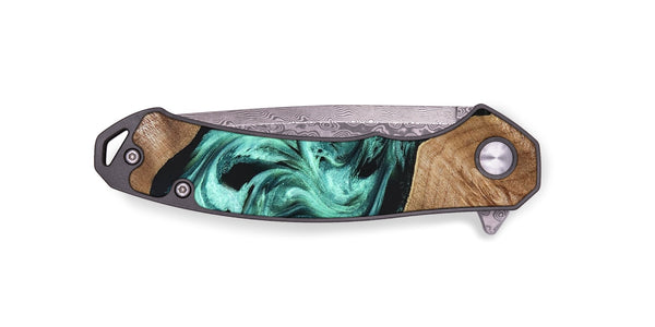EDC Wood Pocket Knife - Madge (Green, 824581)