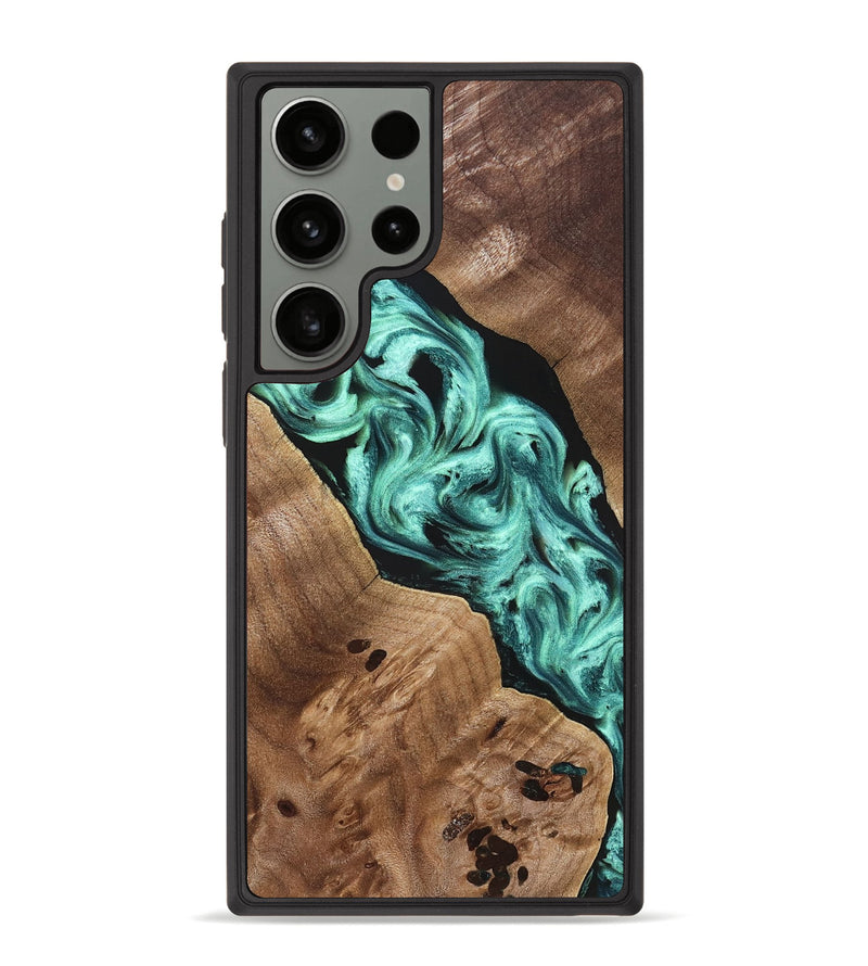 Galaxy S23 Ultra Wood Phone Case - Madge (Green, 824581)