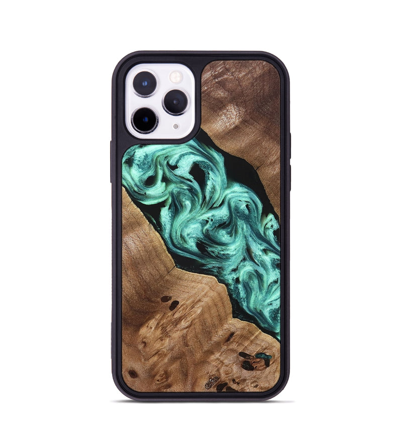 iPhone 11 Pro Wood Phone Case - Madge (Green, 824581)