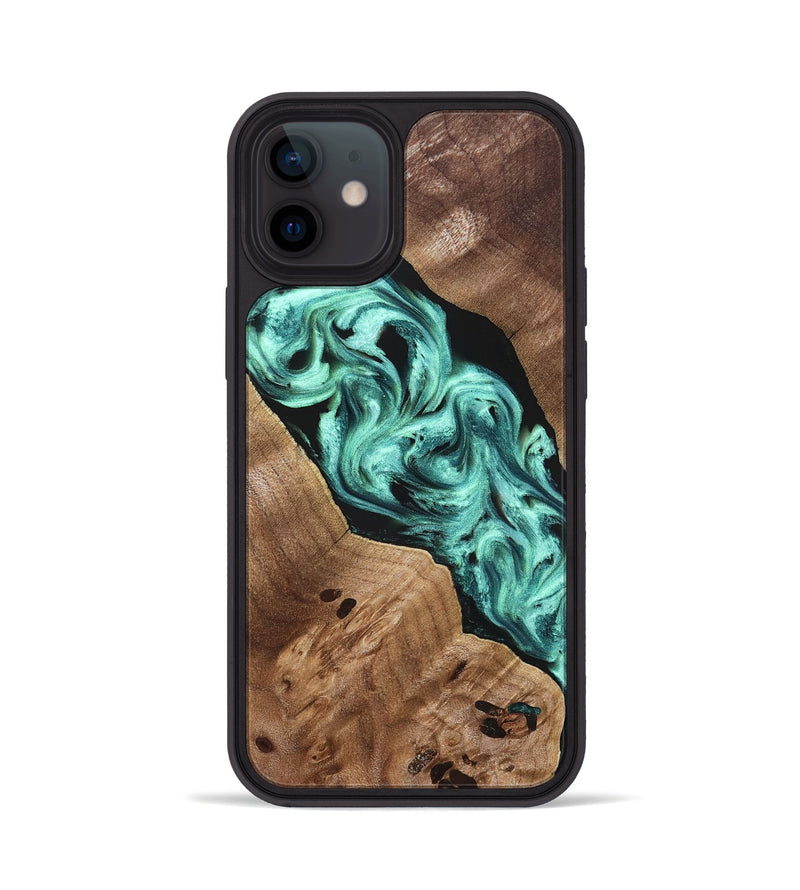 iPhone 12 Wood Phone Case - Madge (Green, 824581)