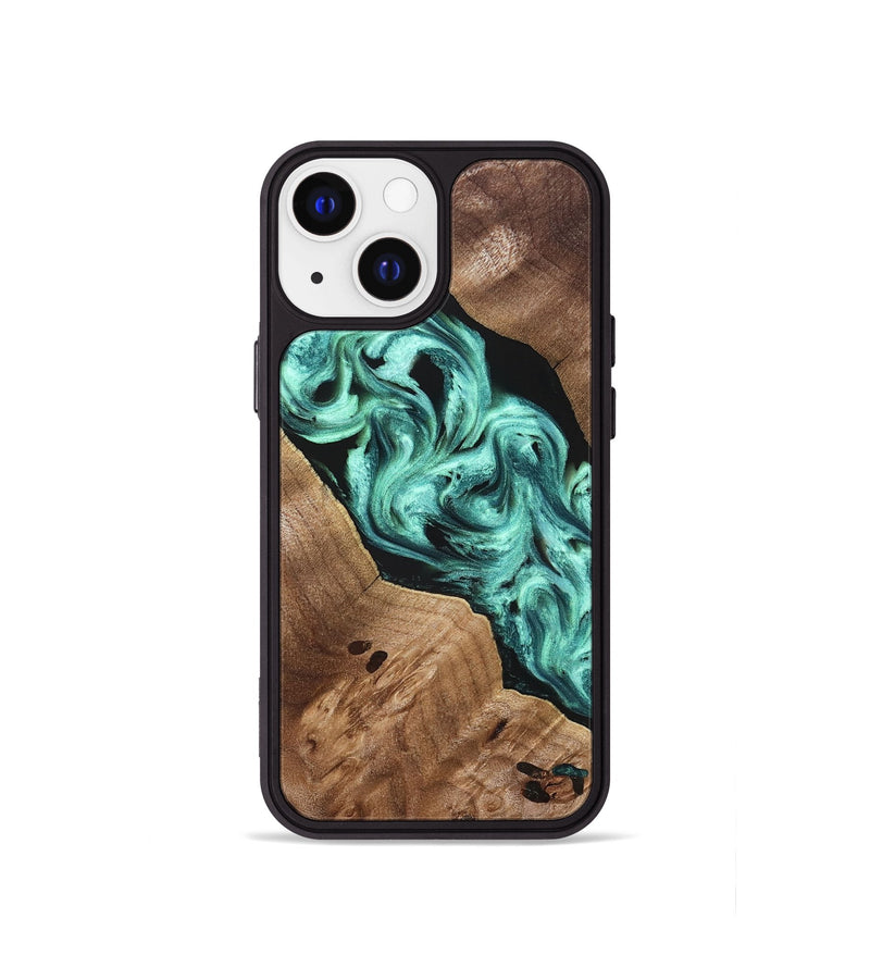 iPhone 13 mini Wood Phone Case - Madge (Green, 824581)