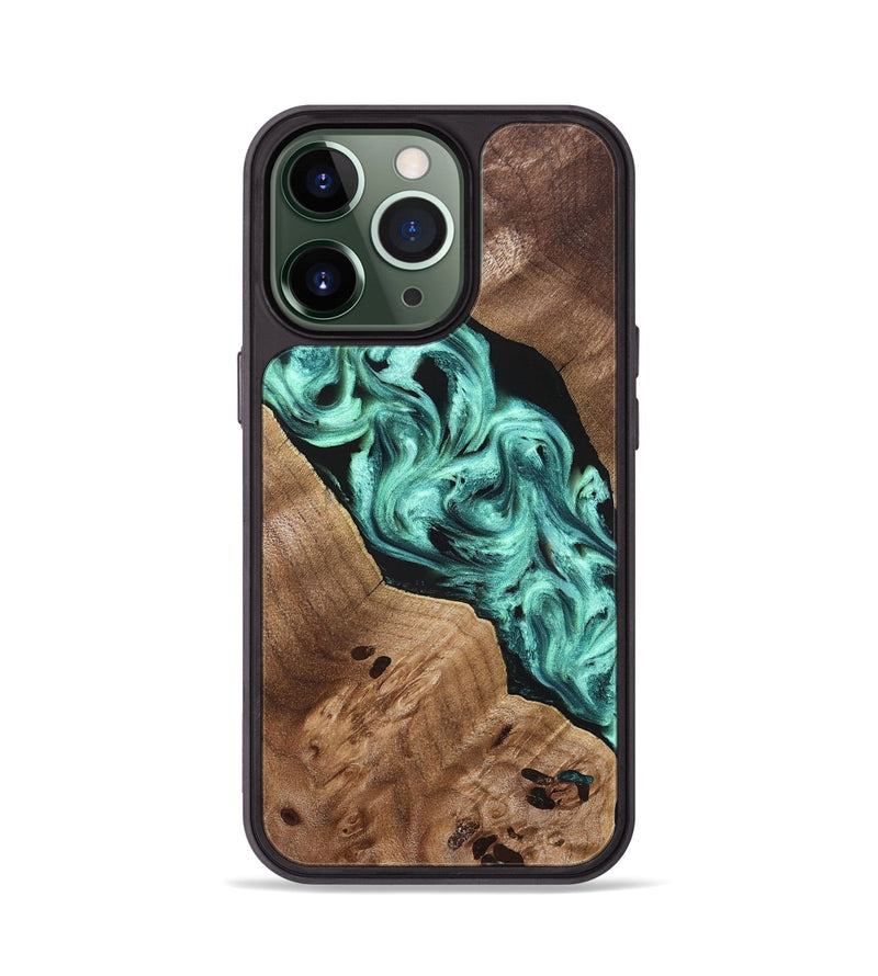 iPhone 13 Pro Wood Phone Case - Madge (Green, 824581)