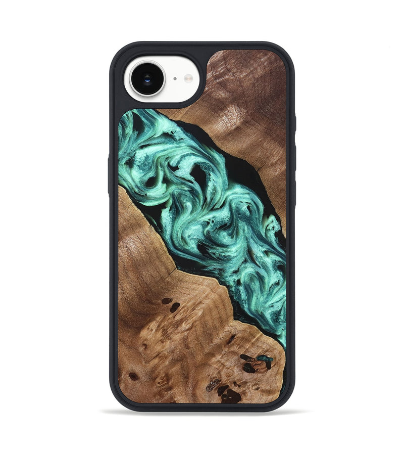 iPhone 16e Wood Phone Case - Madge (Green, 824581)