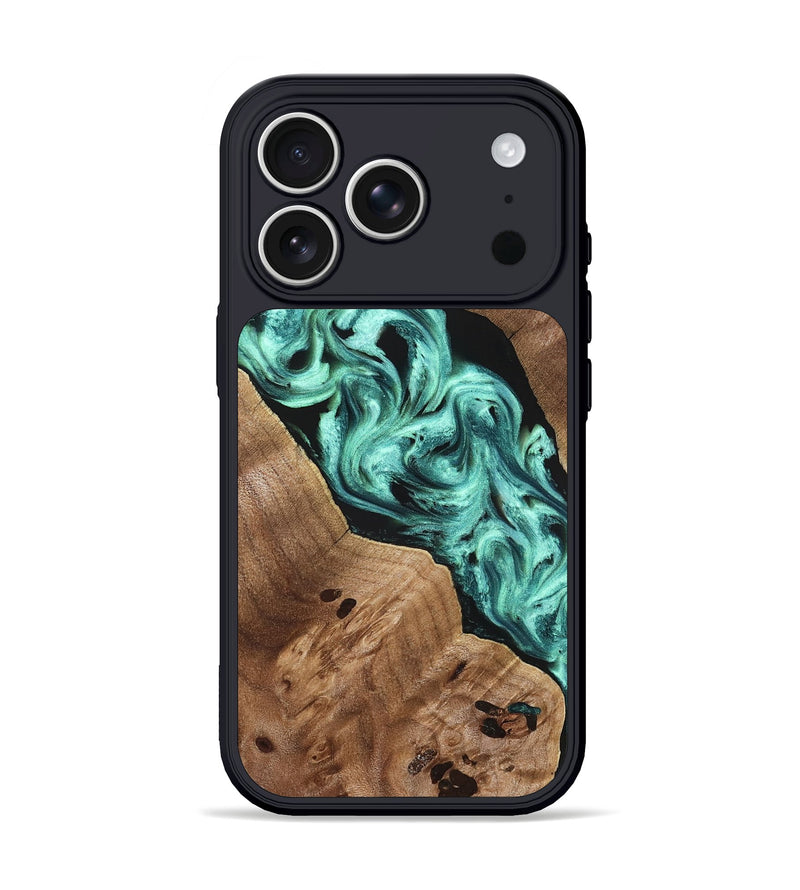 iPhone 17 Pro Wood Phone Case - Madge (Green, 824581)