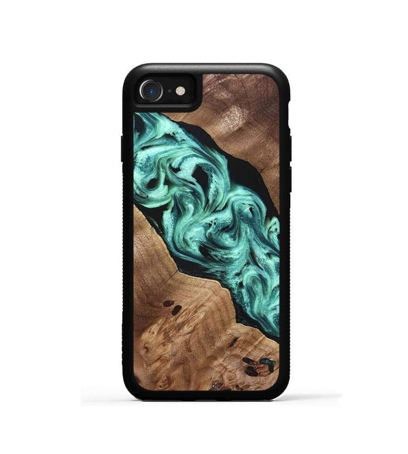 iPhone SE Wood Phone Case - Madge (Green, 824581)