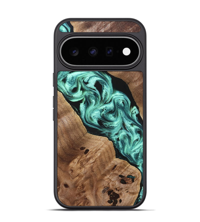 Pixel 11 Pro Wood Phone Case - Madge (Green, 824581)
