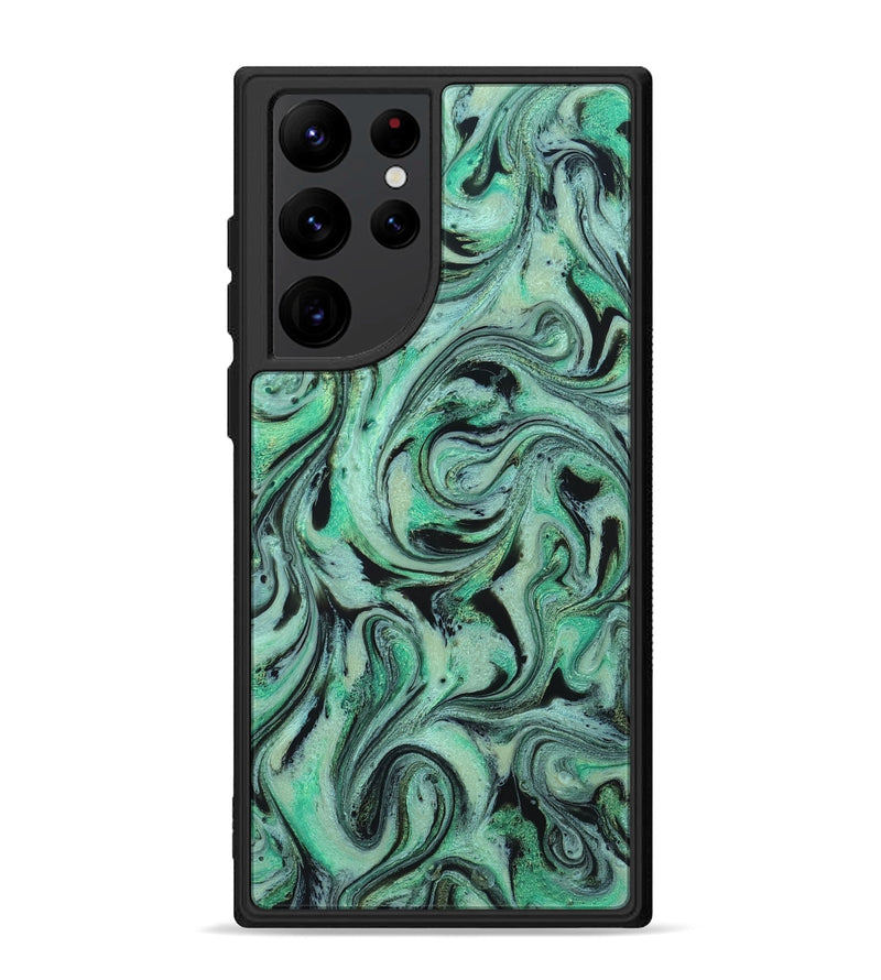 Galaxy S22 Ultra ResinArt Phone Case - Garland (Green, 824583)