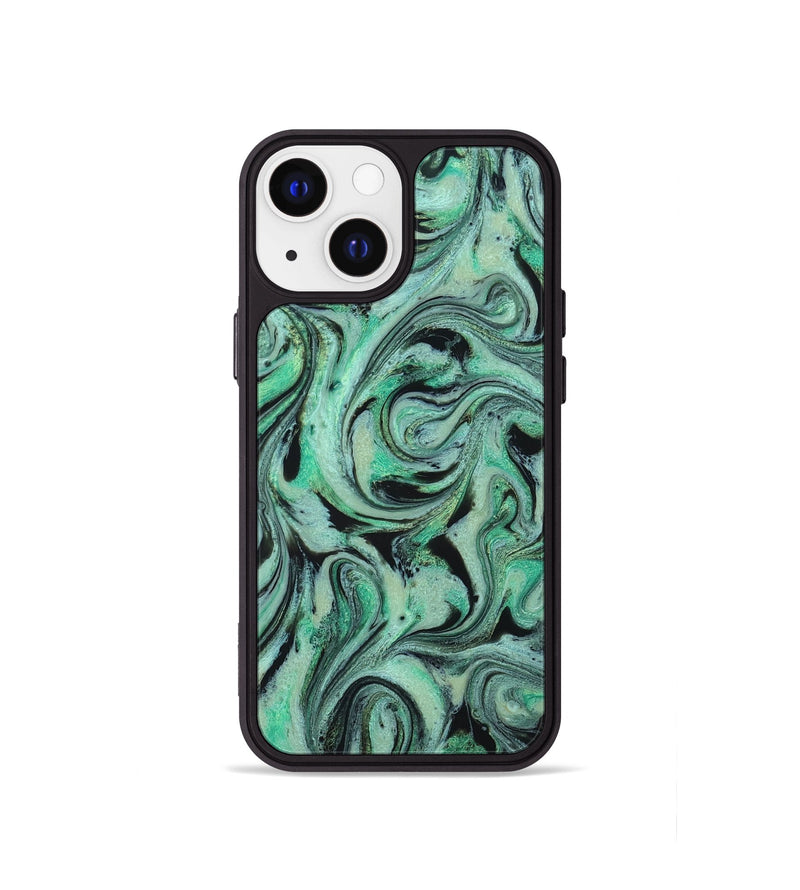 iPhone 13 mini ResinArt Phone Case - Garland (Green, 824583)