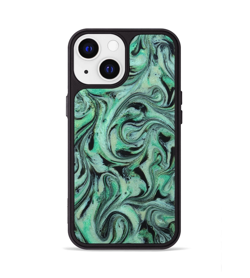 iPhone 13 ResinArt Phone Case - Garland (Green, 824583)