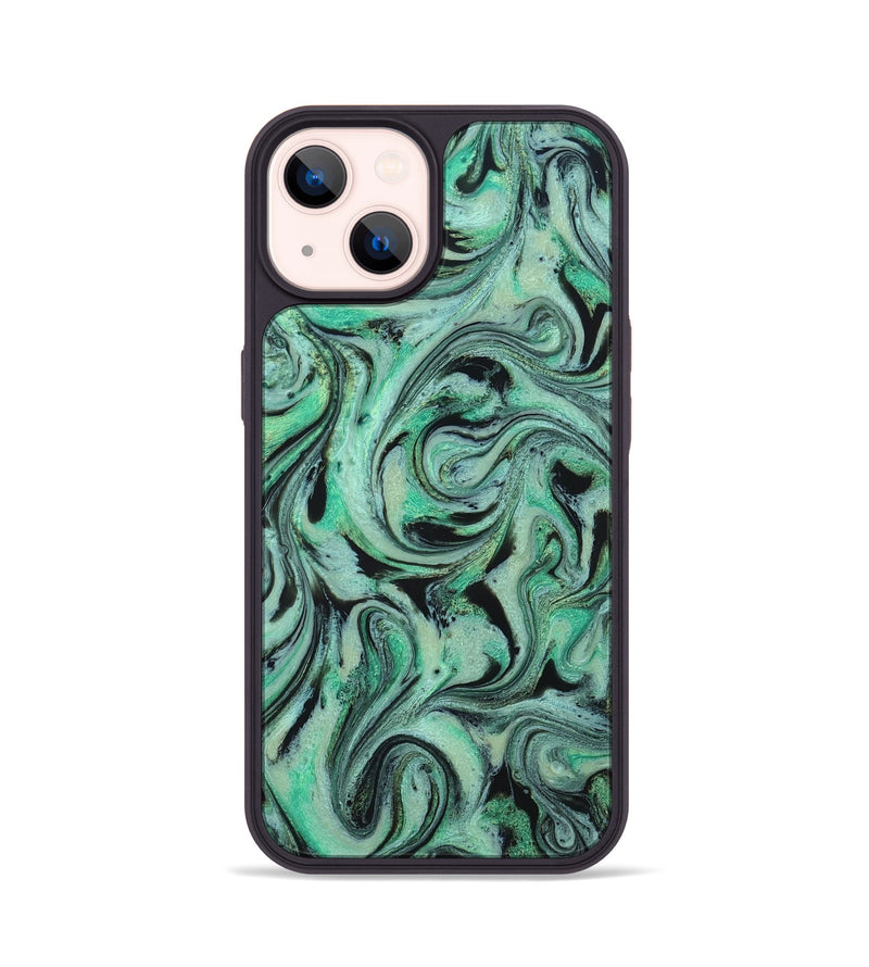 iPhone 14 ResinArt Phone Case - Garland (Green, 824583)