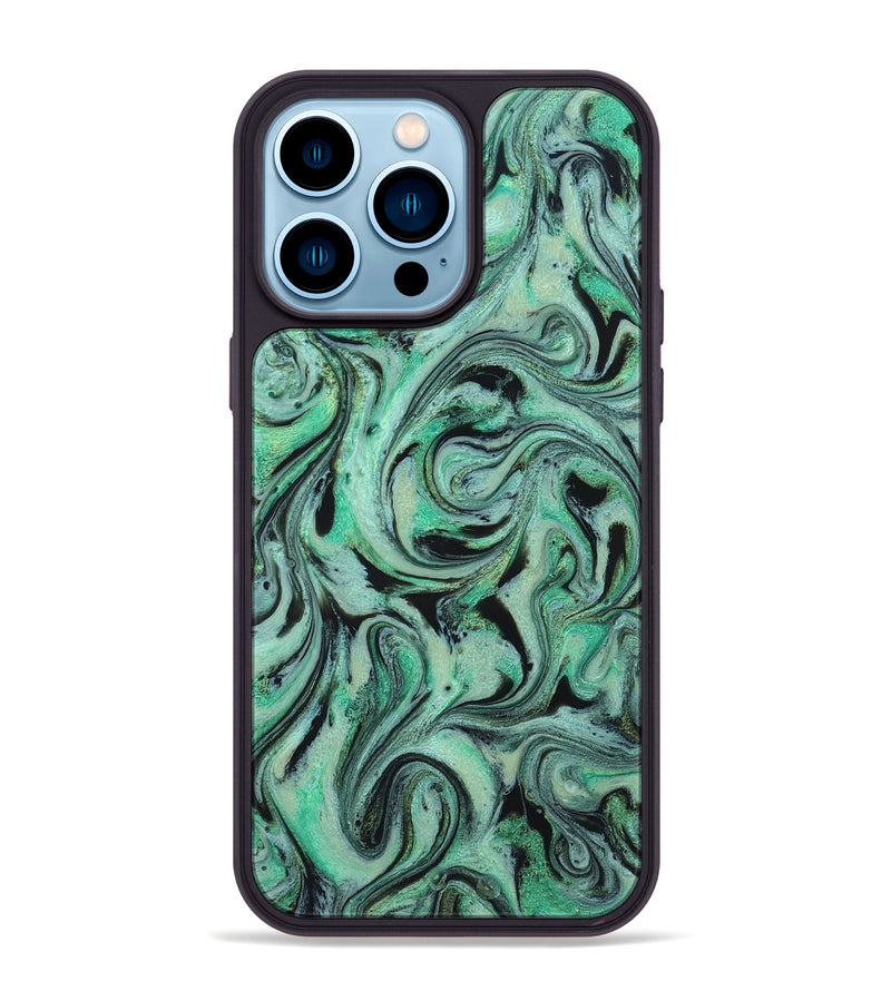iPhone 14 Pro Max ResinArt Phone Case - Garland (Green, 824583)