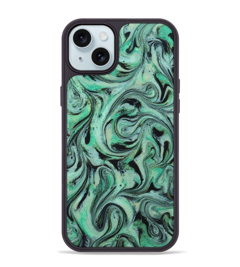iPhone 15 Plus ResinArt Phone Case - Garland (Green, 824583)
