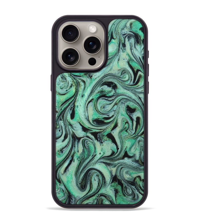 iPhone 15 Pro Max ResinArt Phone Case - Garland (Green, 824583)