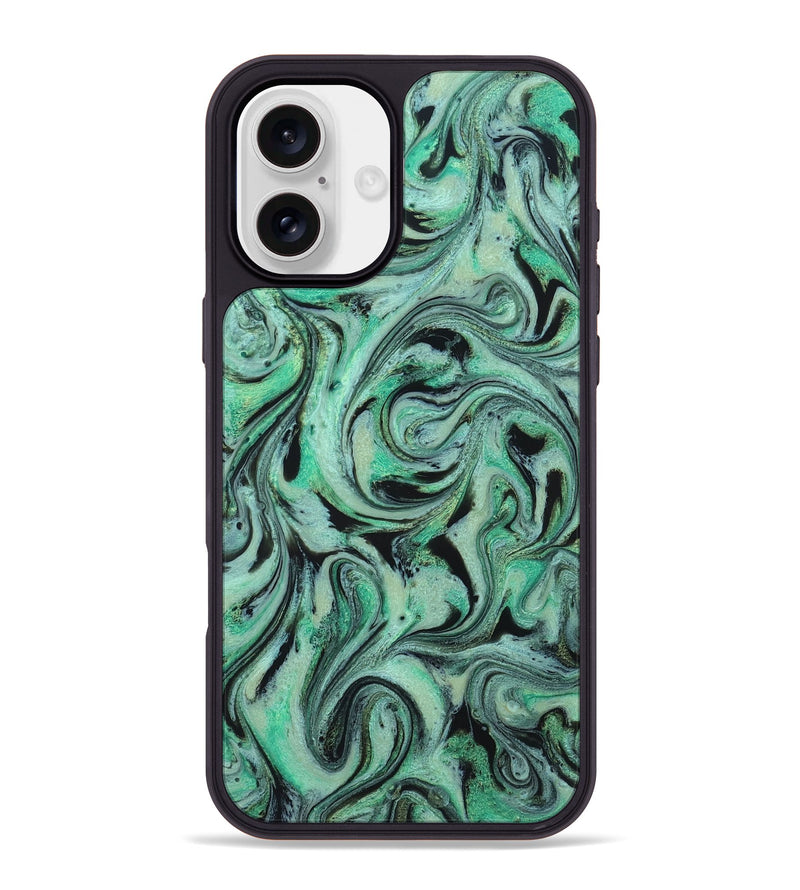 iPhone 16 Plus ResinArt Phone Case - Garland (Green, 824583)