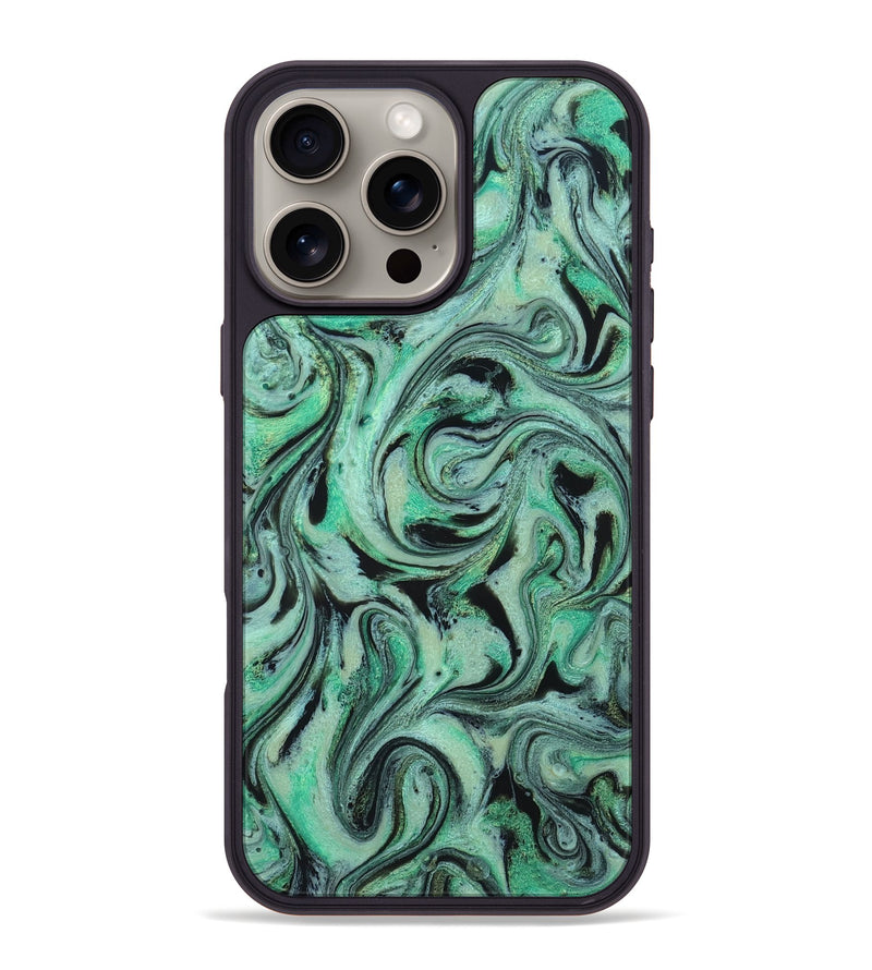 iPhone 16 Pro Max ResinArt Phone Case - Garland (Green, 824583)