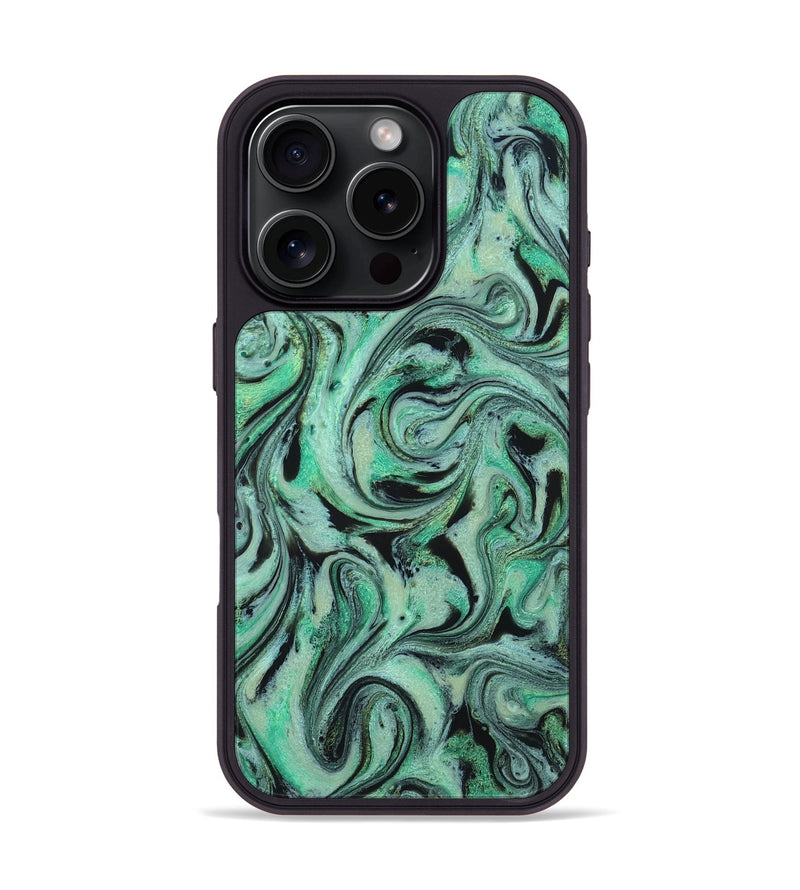 iPhone 16 Pro ResinArt Phone Case - Garland (Green, 824583)