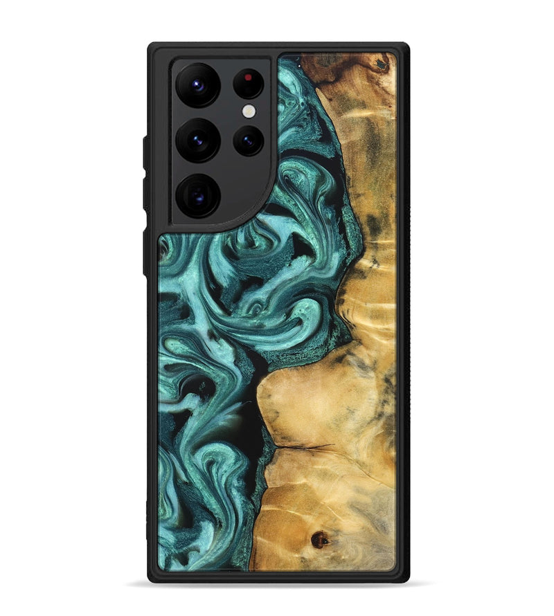 Galaxy S22 Ultra Wood Phone Case - Andi (Green, 824586)