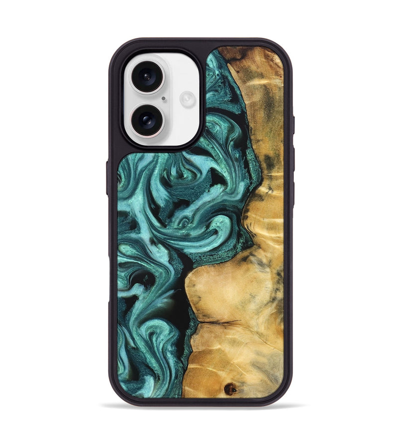 iPhone 17 Wood Phone Case - Andi (Green, 824586)
