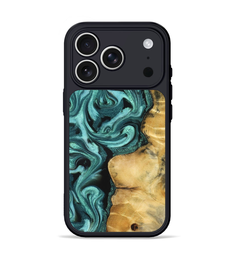 iPhone 17 Pro Wood Phone Case - Andi (Green, 824586)